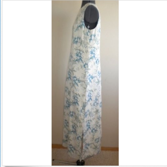 Pendleton 100% Silk Floral Long Maxi Dress size M - Picture 4 of 6